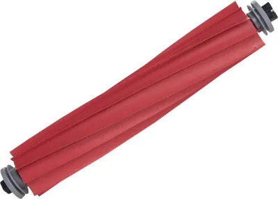 A red roller brush for a vacuum cleaner, shown against a white background.