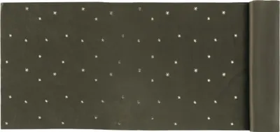 Obrázok produktu pre Zamatový behúň na stôl 35 x 100 cm so zlatými hviezdami