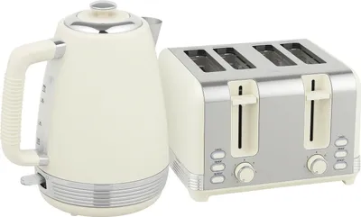 Produktbild von Wasserkocher- und Toaster-Set, 1,7 l, 2200 W, 4 Schlitze, 7 Bräunungsstufen
