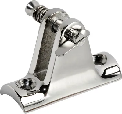 Image de Rotule à fourche avec base courbée Ø22 mm en acier inoxydable Osculati 46.662.21