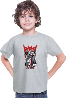 Obrázok produktu pre Detské tričko Kid Japan Anime Manga Transformers Megatron, 9-11 Rok - 140 / Heather šedá