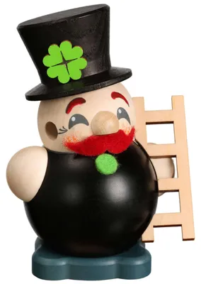 Produktbild von Schornsteinfeger - Kugelräucherfigur (10cm) Räuchermann von Seiffener Volkskunst