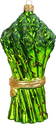 Produktbild von Christbaumkugel Figuren Essen, Auswahl:Grüner Spargel 11.5cm