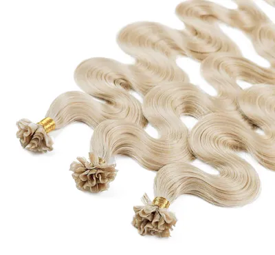 Zdjęcie produktu dla Przedłużanie włosów Bonding Premium Naturalne włosy #10/1 Jasny blond popielaty 1 g