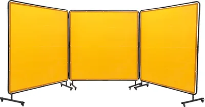 Zdjęcie produktu dla Vevor 3-Panel Zasłona Spawalnicza 1.8X1.8M Winylowa Ognioodporna Z Kółkami