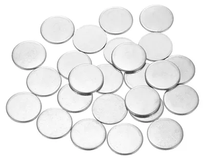 60 Edelstahlscheiben, 18 mm, 1 mm, rund, für Basteln