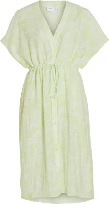 Produktbild von VILA Legeres Maxi Blusenkleid Crepe Design Midi Kleid Dress VILIMIA Größe: 36