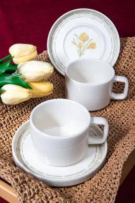 Produktbild von Hermia Concept, Hochwertiges Teetassen-Set (4 Teile) - 100% Porzellan, spülmaschinenfest