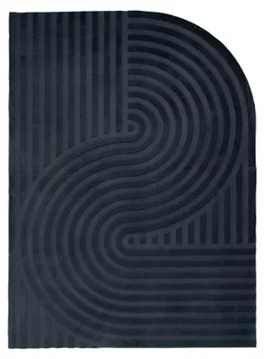 Produktbild von Teppich Organisch - Flowy Wavy Anthrazit