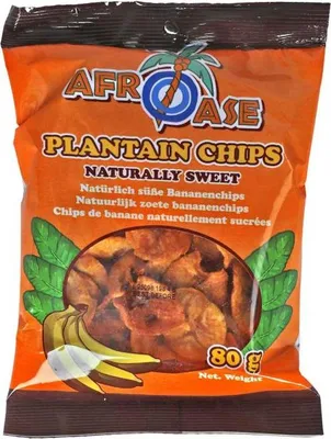 Produktbild von Afroase Plantain Chips Naturally Sweet 80g