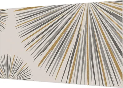 Produktbild von Selbstklebende Fototapete - Wandbilder für Wohnzimmer - 416x254 - Dekorative Wandfolie - Modernes Design für Wanddekoration - Tapeten für Innenräume - Geometrische Fächer