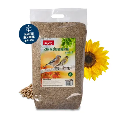 Produktbild von PANTO Sonnenblumkerne geschält 10kg - Wildvogelfutter Streufutter für Wildvögel