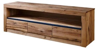 Immagine prodotto di MASSIVMOEBEL24 | mobile TV in legno di Quercia Selvatica/ Cerro 165x42x55 quercia naturale oliato MONTREUX #104