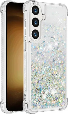 Produktbild von Samsung Galaxy S26 Hülle - Coverup Liquid Glitzer Back Cover - Silber