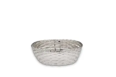 Produktbild von Brotkorb, rund, versilbert, H 6,5 cm, Ø 19,5 cm
