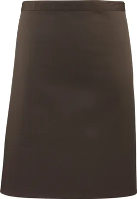 Produktbild von Premier Damen Schürze halblang RW1066 (Einheitsgröße) (Braun)