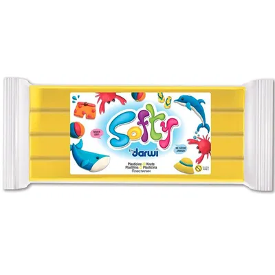 Obrázek produktu pro Modelovací hlína SUPER-SOFTY 350 G žlutá - žlutá - novinka