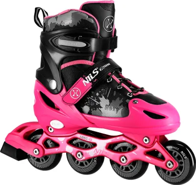 A single inline skate is shown against a white background.