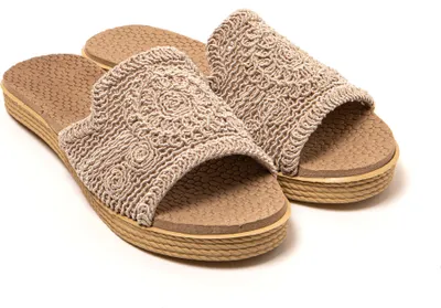 Produktbild von BRASILERAS Damen Sandalen mit rutschfester Sohle bequem schuhe für strand/schwimmbad/stadt beige 39 EU - UBBOH