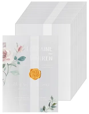 Produktbild von 50 vorgefaltete Umschläge aus Velinpapier für Einladungen