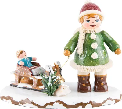 Produktbild von Winterkinder Oh, es schneit, es schneit (6,5cm) von Hubrig Volkskunst