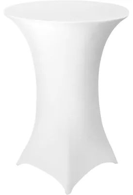 Productafbeelding van Tafelkleed, Elasthan, wit, diameter 80-85 cm, set van 1