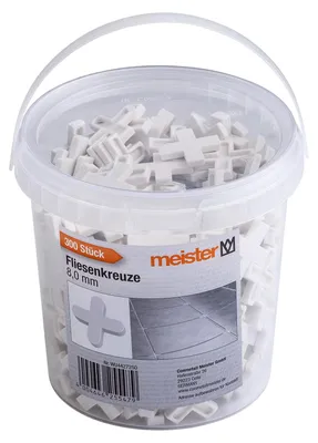 Productafbeelding van Tegelkruisjes voegkruisjes tegelafstandhouders - 8 mm - 300 stuks - Wit