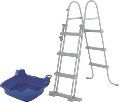 Zdjęcie produktu dla Bestway - Bezpieczna drabinka basenowa 107 cm i wanienka na stopy
