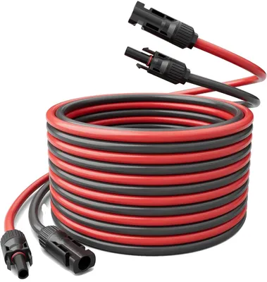 Produktbild von Solarkabel, wasserdichte Stecker, langlebige Materialien, 10M Kabel