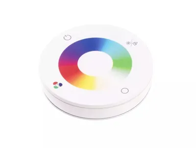 Obrázek produktu pro T-LED DimLED dálkový ovladač kulatý RGB a RGBW bílý 069142