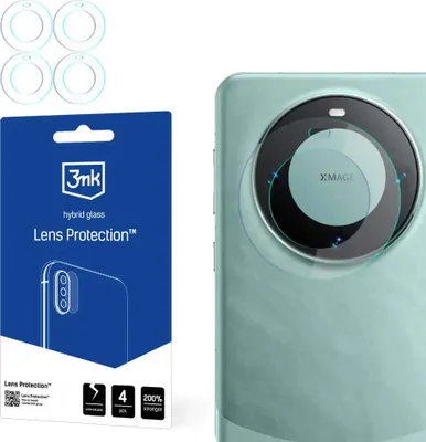 Produktbild von 3mk Hybridglas Lens Protection für Huawei Mate 60 Kamera Objektiv Kameralinse 0,16mm 6H (4 Stück)