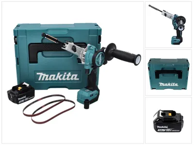 Immagine prodotto di Lima a nastro a batteria Makita DBS 180 F1J 18 V 9 x 533 mm senza spazzole + 1x batteria ricaricabile 3,0 Ah + Makpac - senza caricabatterie