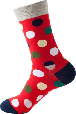 Produktbild von Punkte auf rot Noxxiez Soxxiez Socken in 38-45 im Paar