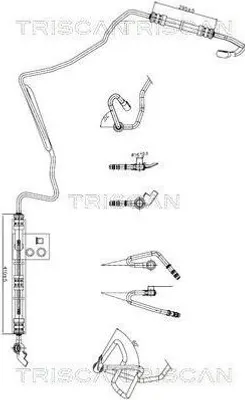 Produktbild von TRISCAN 8516 29009 Servoleitung für VW Golf IV Schrägheck (1J1) von Hydraulikpumpe nach Lenkgetriebe