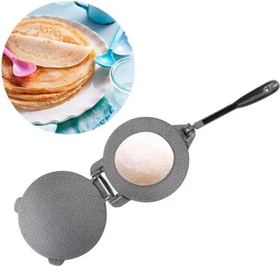 Tortilla-Presse aus Gusseisen 6,5 Zoll - Zum Herstellen von Maistortillas, Pfannkuchen und Teiggerichten in der Küche