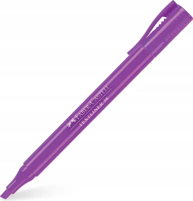 Produktbild von Faber-Castell Textliner 38, 1 Stück(e), Violett, Violett, Recycelbarer Kunststoff, Tinte auf Wasserbasis, Box
