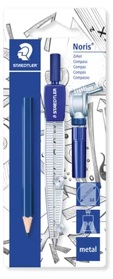 Image de 20 compas scolaires STAEDTLER® 550 60 BK avec cartouche de mine BK