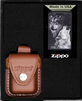 Produktbild von ZIPPO Feuerzeug-Set WOLVES Geschenk No2