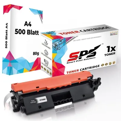 Produktbild von 1x Toner 17A CF217A Schwarz Kompatibel für HP Laserjet Pro M102A + DIN A4 Druckerpapier 500 Blatt
