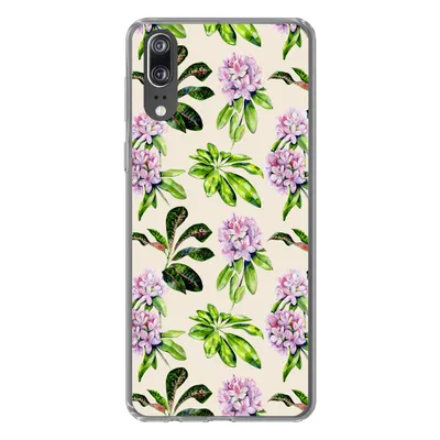 Produktbild von MuchoWow® Handyhülle Schutzhülle Hülle für Huawei P20 Hortensien - Pflanzen - Muster Silikon Softcase Handy Hülle - Hardcover
