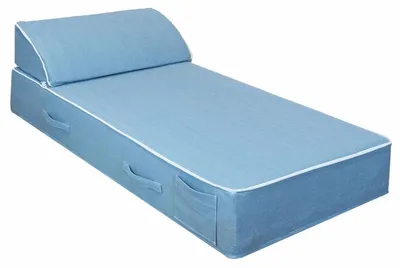 Produktbild von Casa Padrino Luxus Gartenliege Hellblau / Weiß 180 x 80 cm - Luxus Poolliege