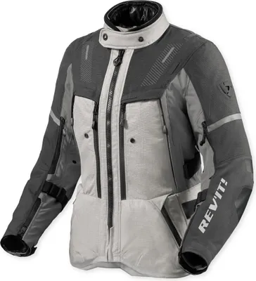 Image de Veste textile imperméable Revit Sand 5 H2O pour femme, argent/anthracite, taille 38