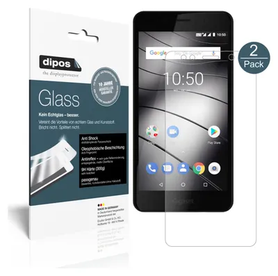 Produktbild von 2x Schutzfolie für Gigaset GS180 matt - Anti-Shock 9H Folie dipos Glass