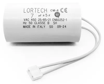Kondensator 7 µF für Bubendorff Motor, Aluminium, 50 mm