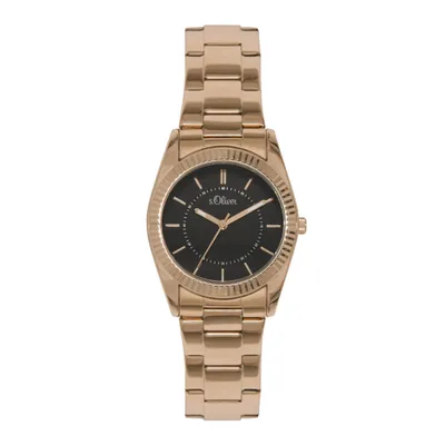 Produktbild von s.Oliver Damen-Armbanduhr Analog Quarz IP Rosé SO-15141-MQR
