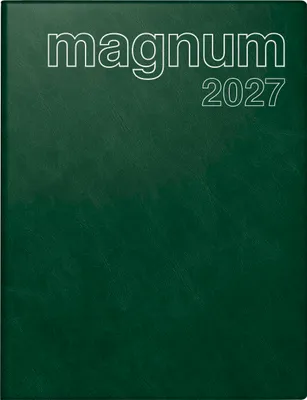 Produktbild von rido/idé 7027042587 Buchkalender Mod. magnum 2027 183×240 mm, Kunststoff, dunkelgrün