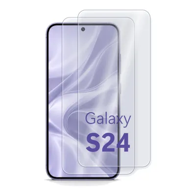 Imagen del producto de H Hardy Cristal híbrido para Samsung Galaxy S24, antiastillas 7H, pack de 2