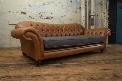 Zdjęcie produktu dla Klassische Chesterfield Leder Sofa 3 Sitzer Sitz Couchen Sofas Polster Couch