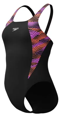 Immagine prodotto di Costume da bagno Speedo Hyperboom donna ad asciugatura rapida e resistente al cloro, Colore:Nero, Taglia:42