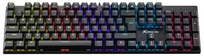 Zdjęcie produktu dla Xtrike Me XDXT803, Pełnowymiarowy (100%), Przewodowa, USB, Mechaniczna, QWERTY, Czarny